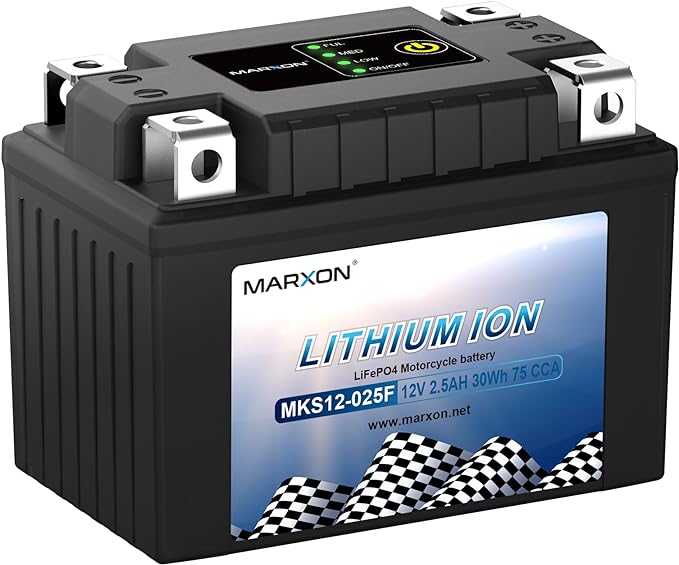Marxon Lithium Motorcycle Battery MKS12-025F