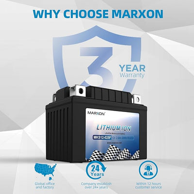 Marxon Lithium Motorcycle Battery MKS12-025F