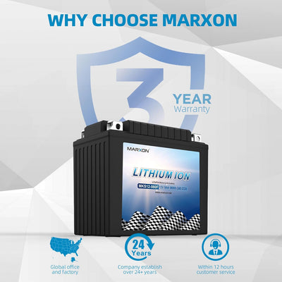 Marxon Lithium Motorcycle Battery MKS12-080F
