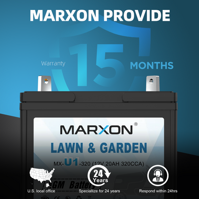 Marxon U1 320CCA Riding Lawn Mower Batteries, Garden Tractors Battery